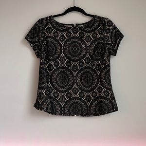 Lace Short Sleeve Top